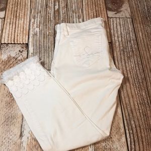 Lilly Pulitzer White crop pant